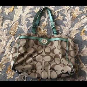 Mint Coach Purse
